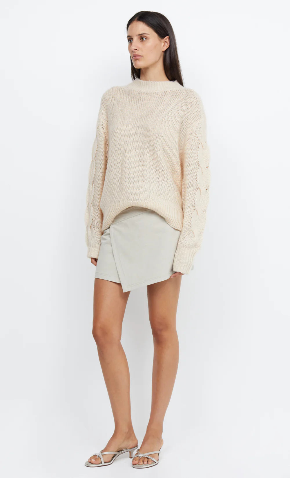 Elysian Collective Bec & Bridge Marion Knit Jumper Oatmeal