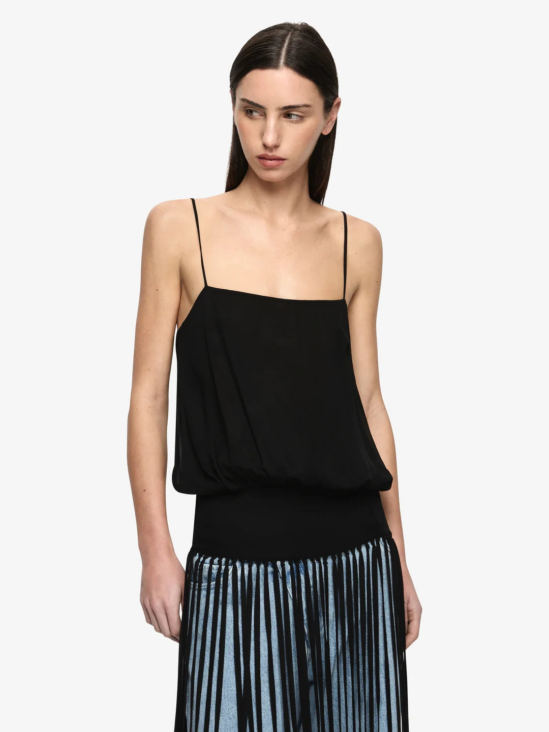 Elysian Collective Bec + Bridge Melissa Fringe Top Black
