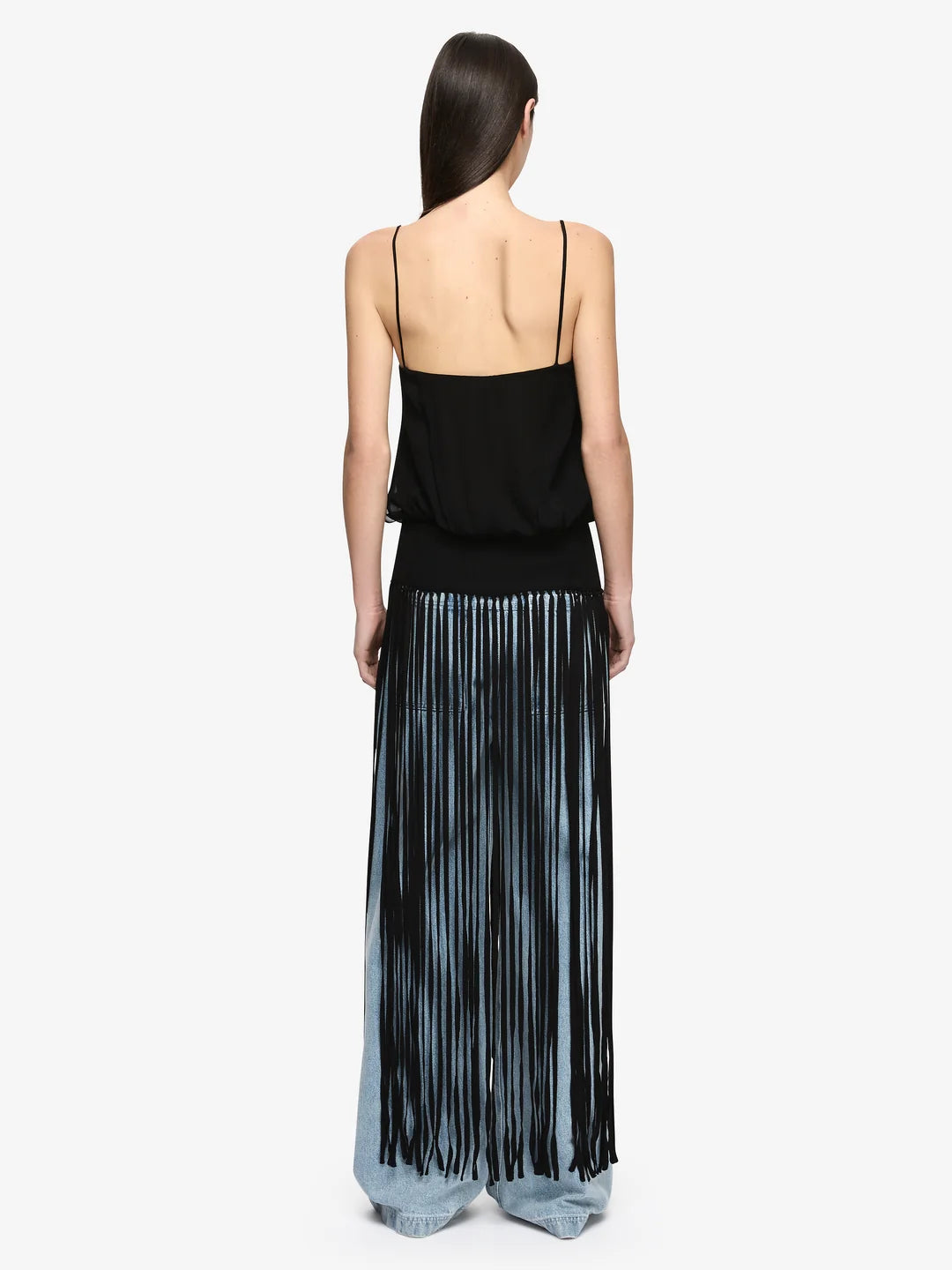 Elysian Collective Bec + Bridge Melissa Fringe Top Black