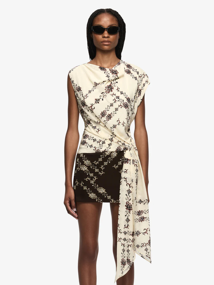 Elysian Collective Bec + Bridge Myah Mini Dress Geo Vine Floral