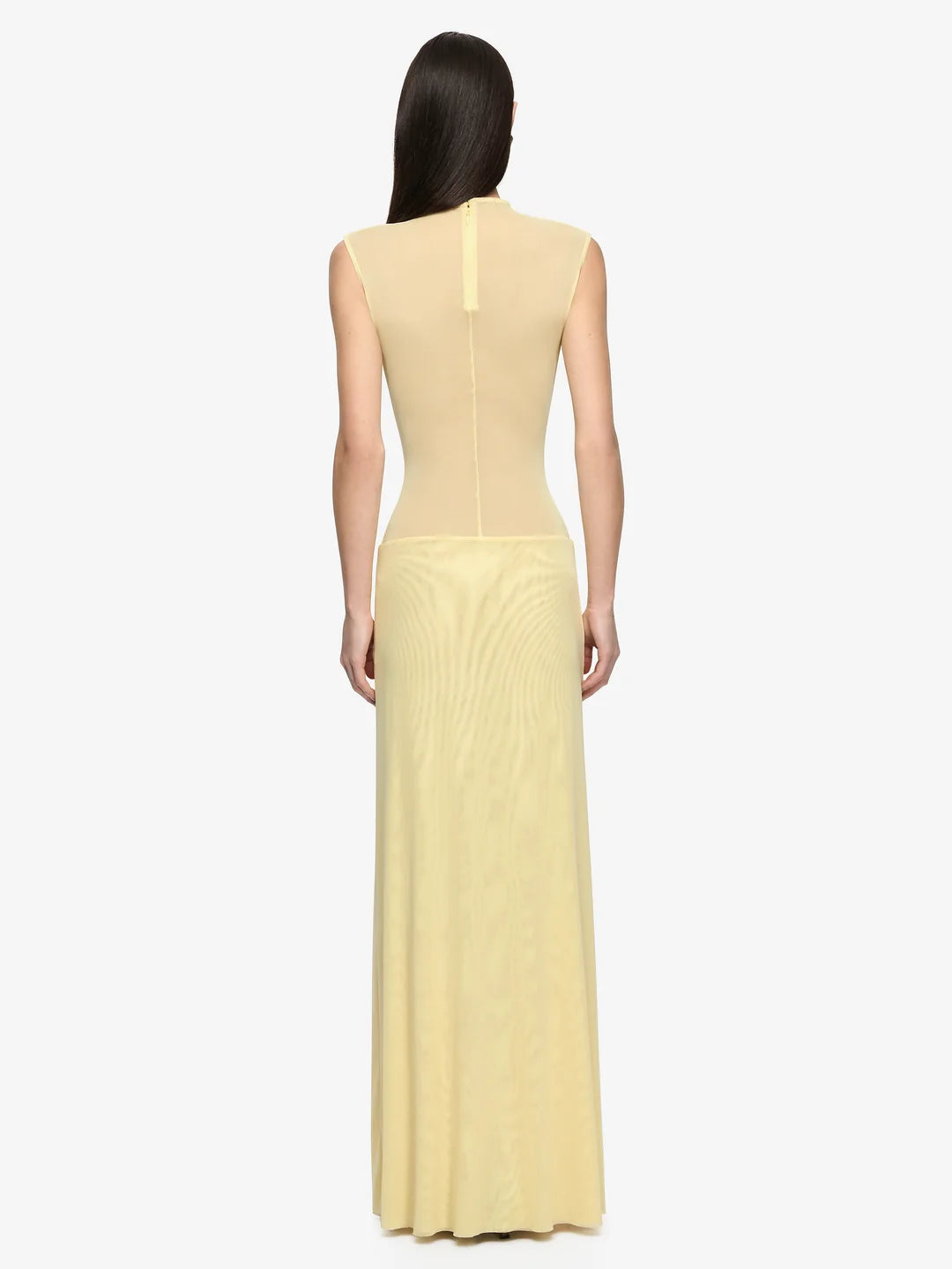 Elysian Collective Bec + Bridge Odea Gathered Maxi Dress Lemon Cream