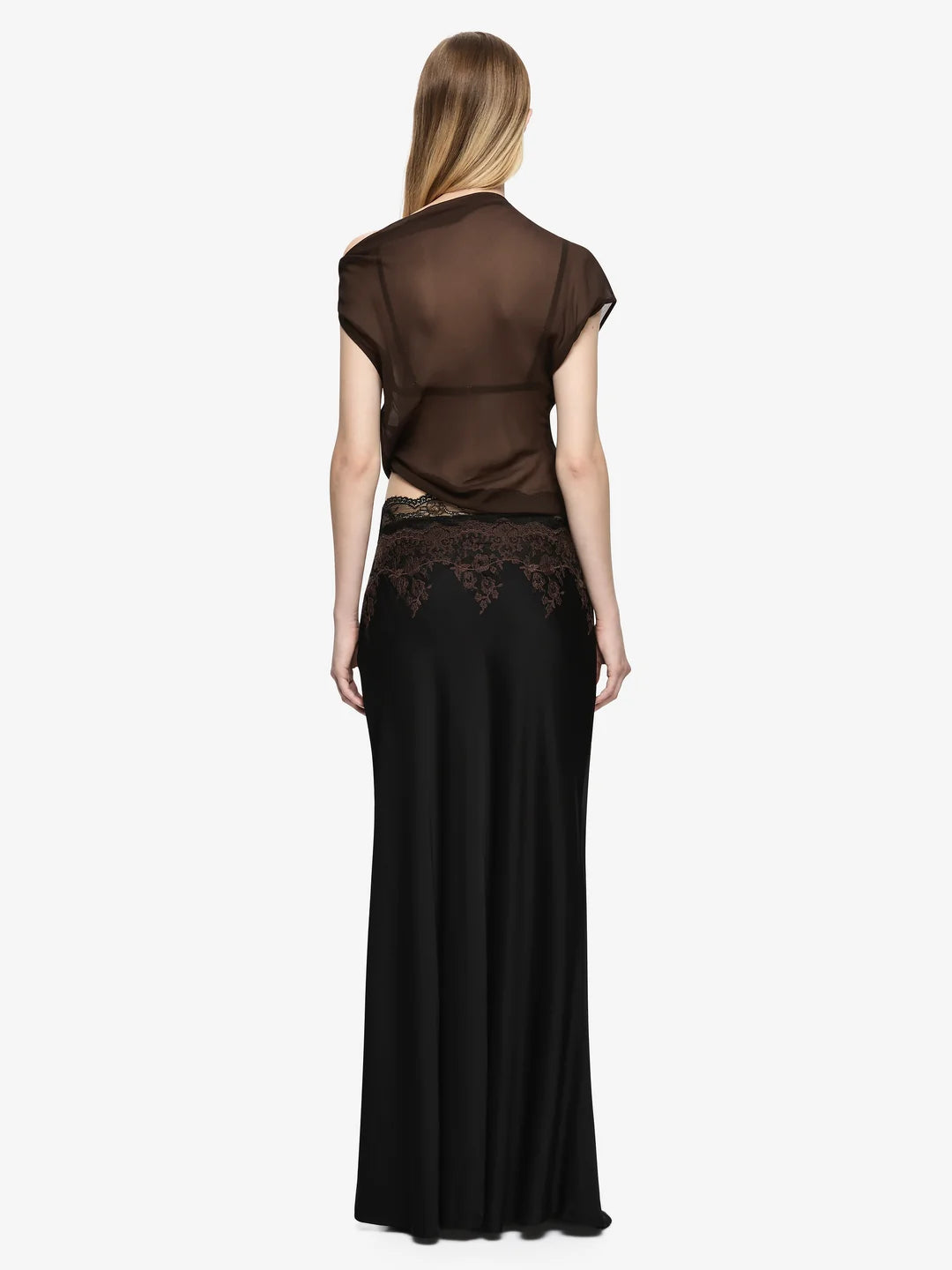 Elysian Collective Bec + Bridge Orsina Drape Top Bitter Choc