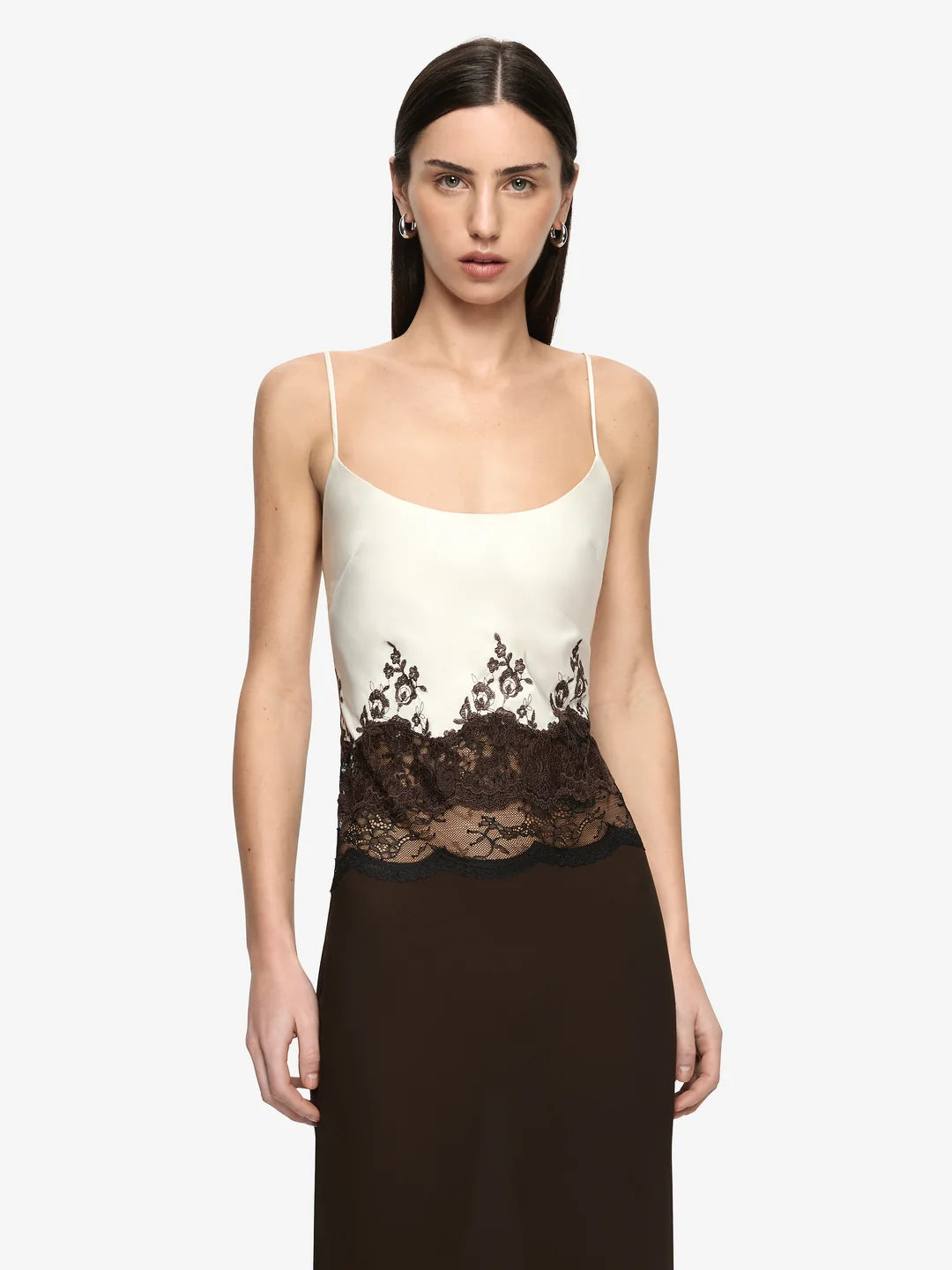 Elysian Collective Bec + Bridge Orsina Scoop Maxi Dress Bitter Choc Buttercream