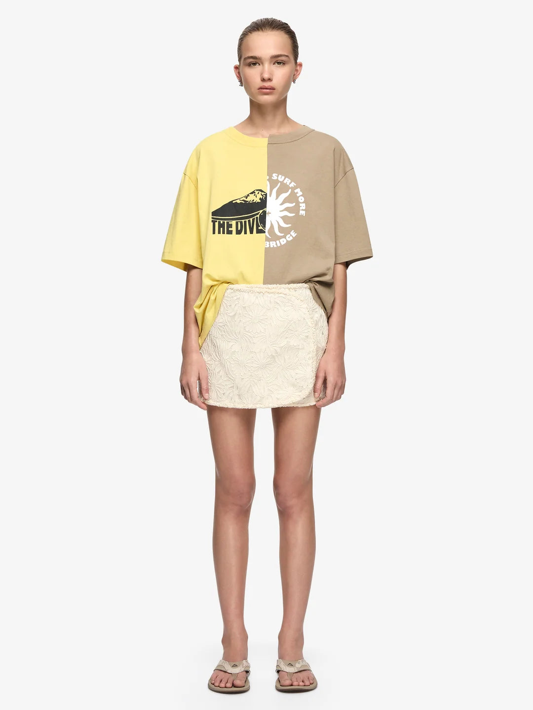 Elysian Collective Bec And Bridge Reiko Mini Skirt Cream