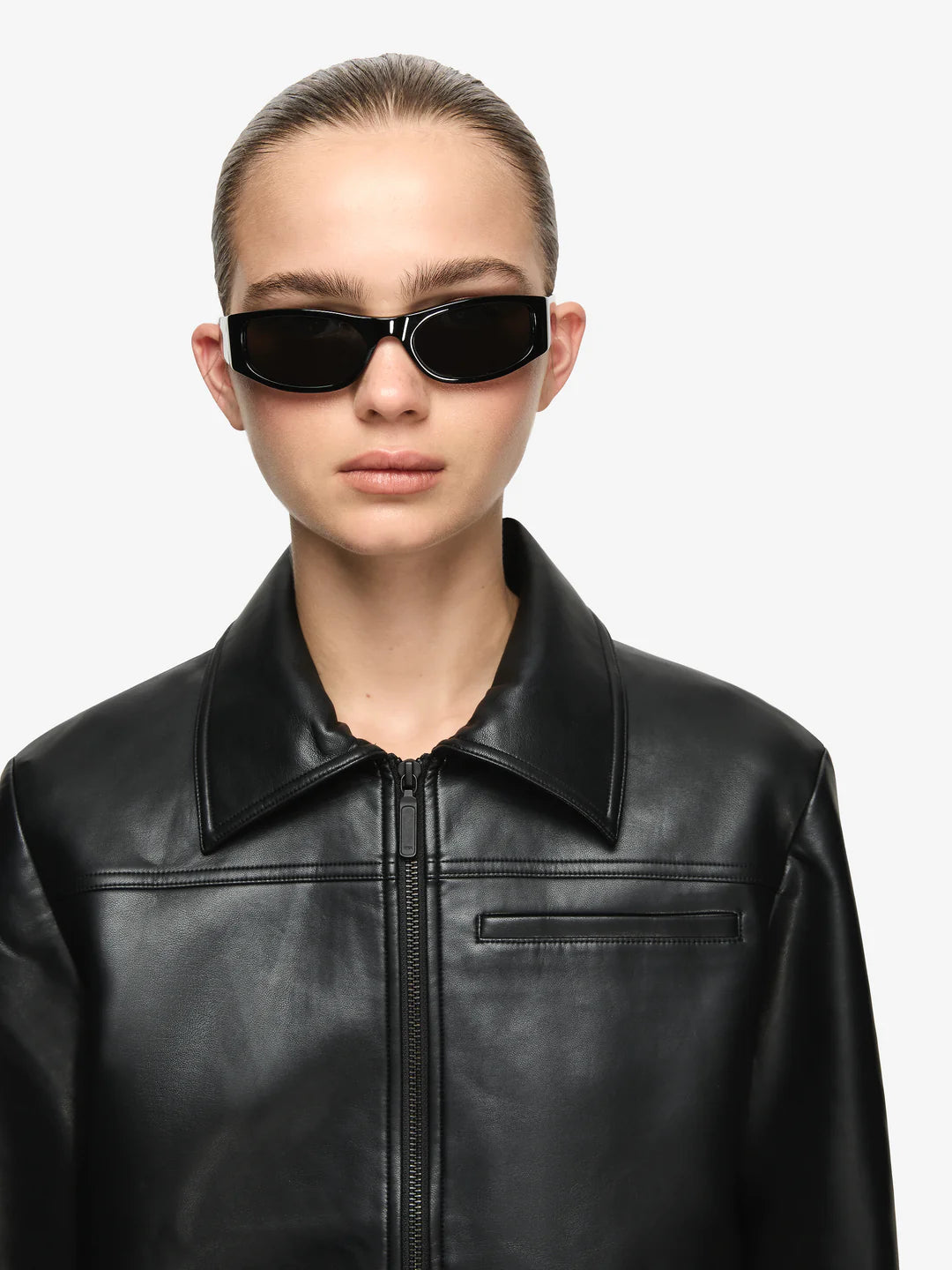 Elysian Collective Bec and Bridge Saphira Cropped Jacket Black