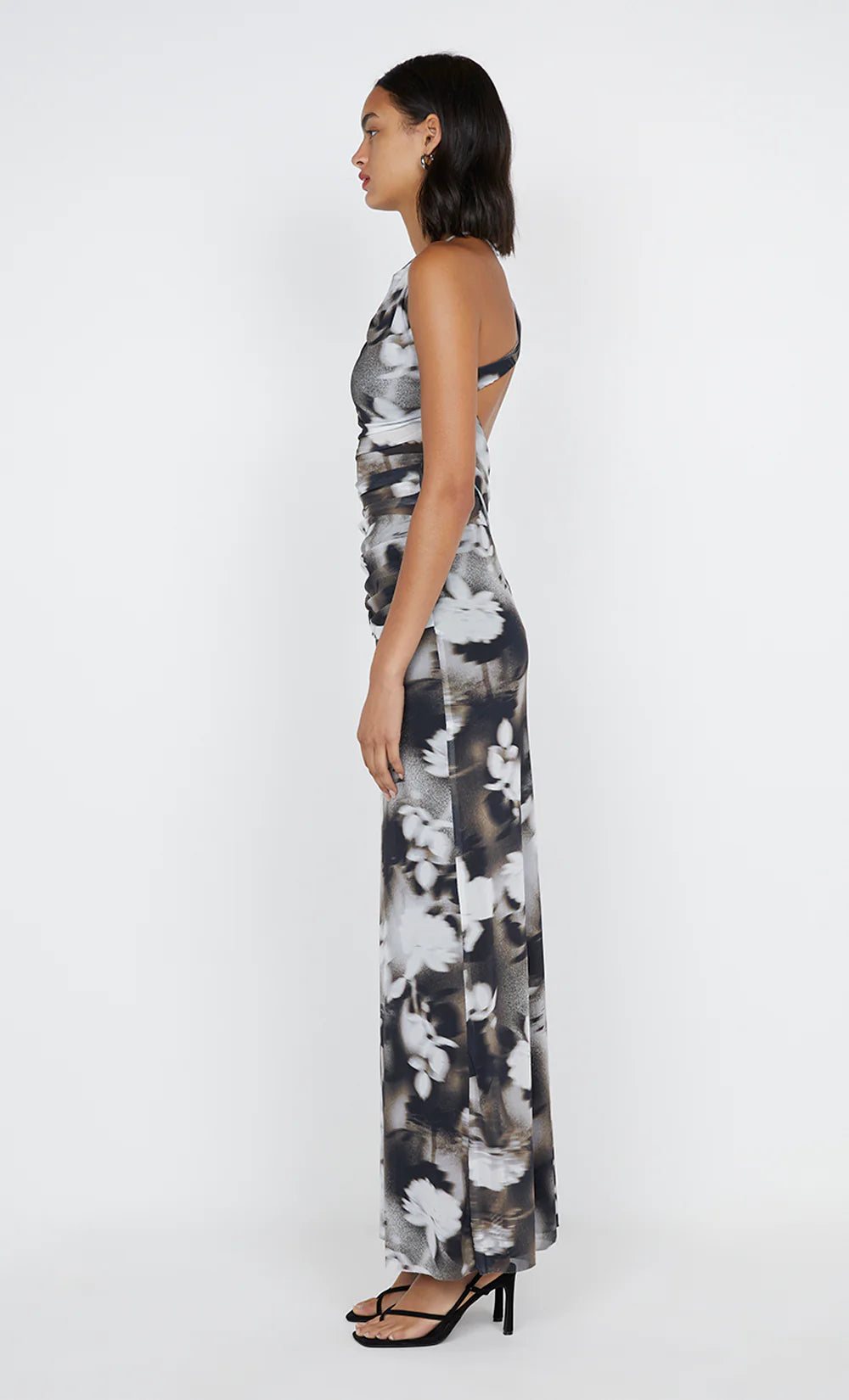 Elysian Collective Bec And Bridge Solene Asym Dress Blurred Floral