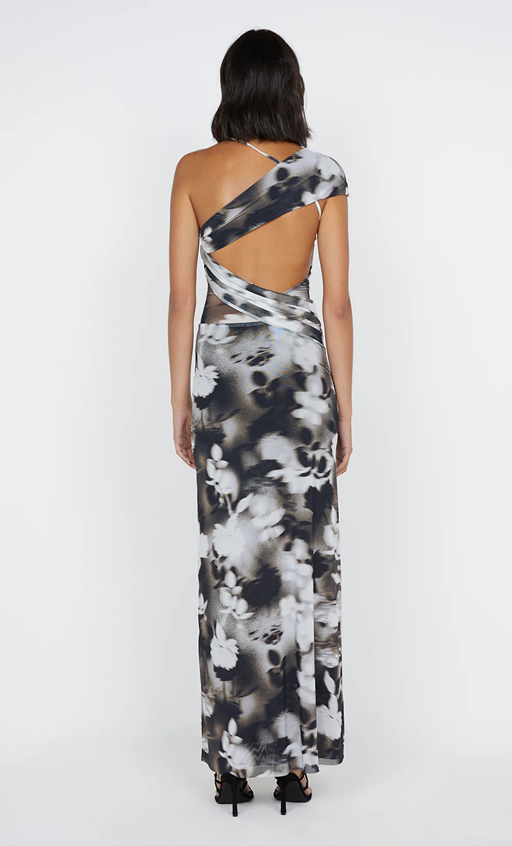 Elysian Collective Bec And Bridge Solene Asym Dress Blurred Floral