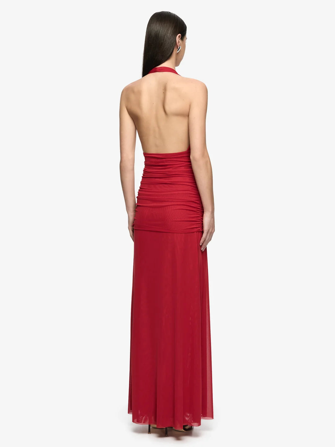 Elysian Collective Bec And Bridge Wren Drape Dress Ruby Red