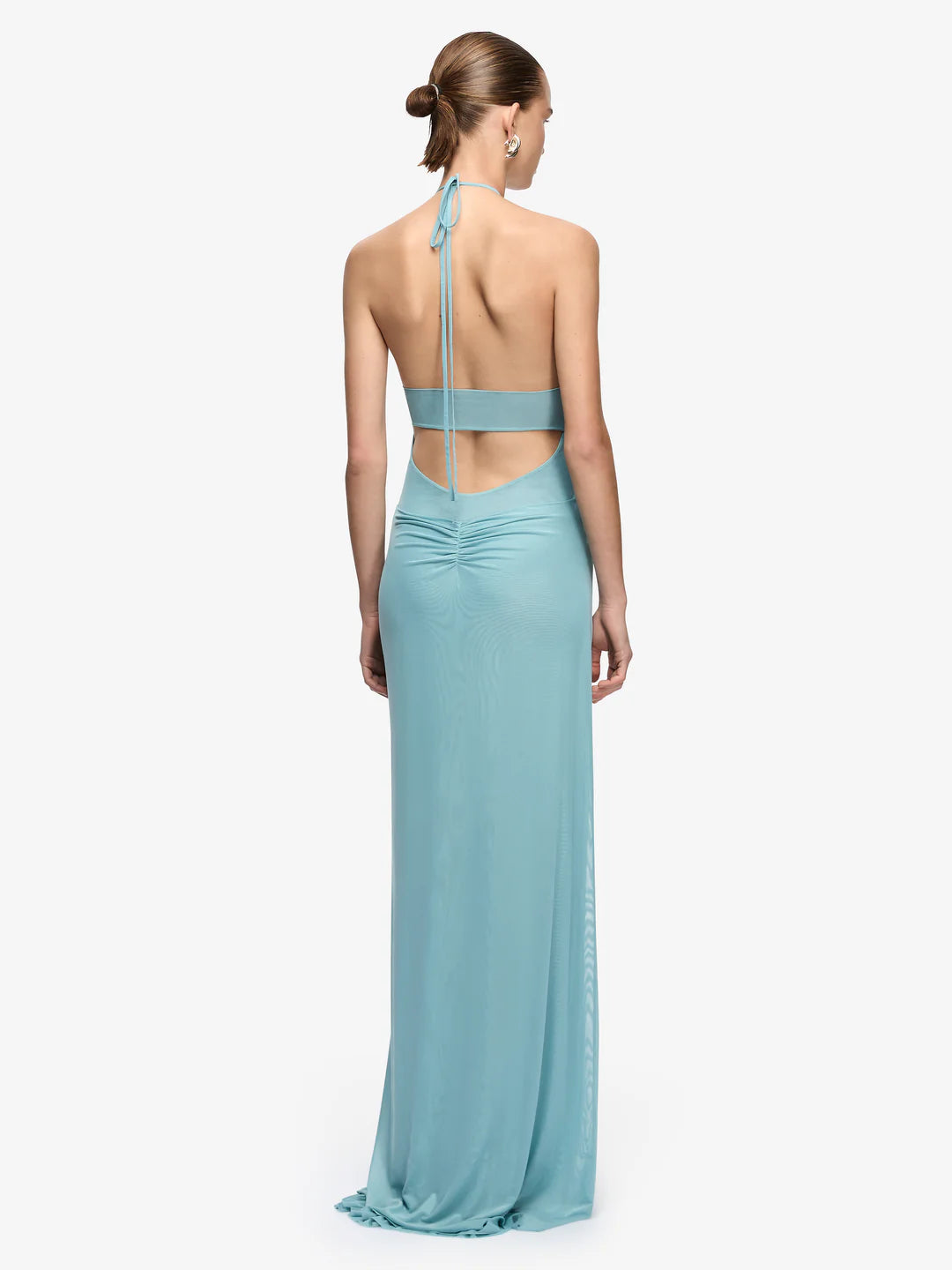 Elysian Collective Bec + Bridge Xanthi V Neck Maxi Dress Bermuda Blue