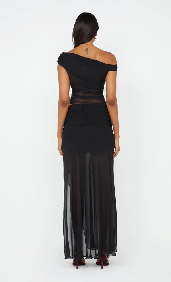 BEC + BRIDGE - ZEILA ASYM DRESS (BLACK)