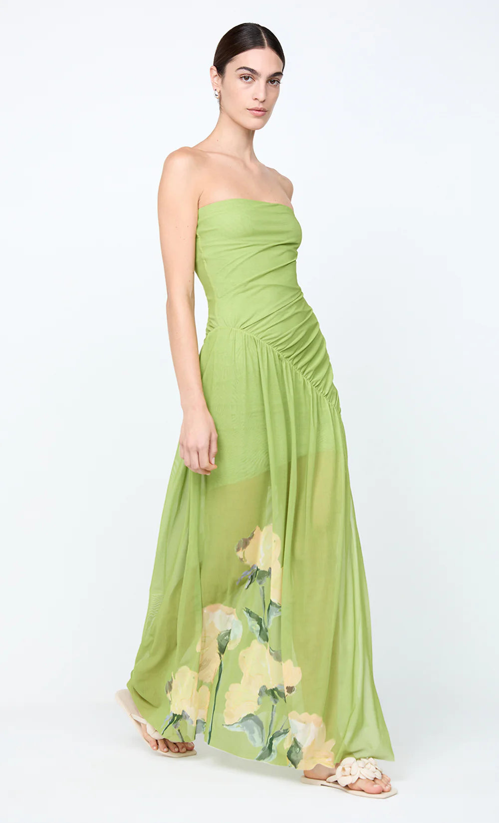 Elysian Collective Bec + Bridge Citrina Strapless Dress Aniya Floral