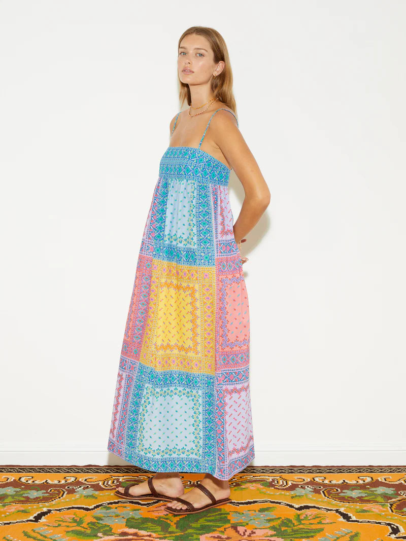 Elysian Collective Boteh Bon Bon Maxi Bodice Dress Mosaic