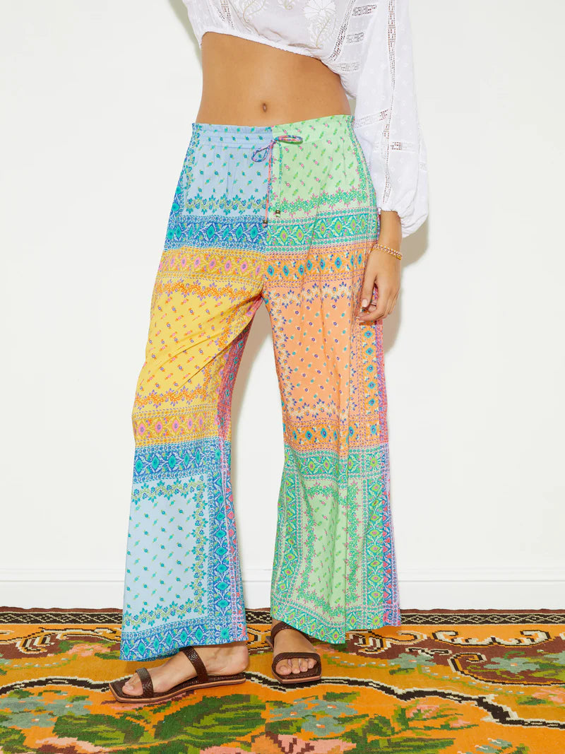 Elysian Collective Boteh Bon Bon Wide Leg Pant Mosaic