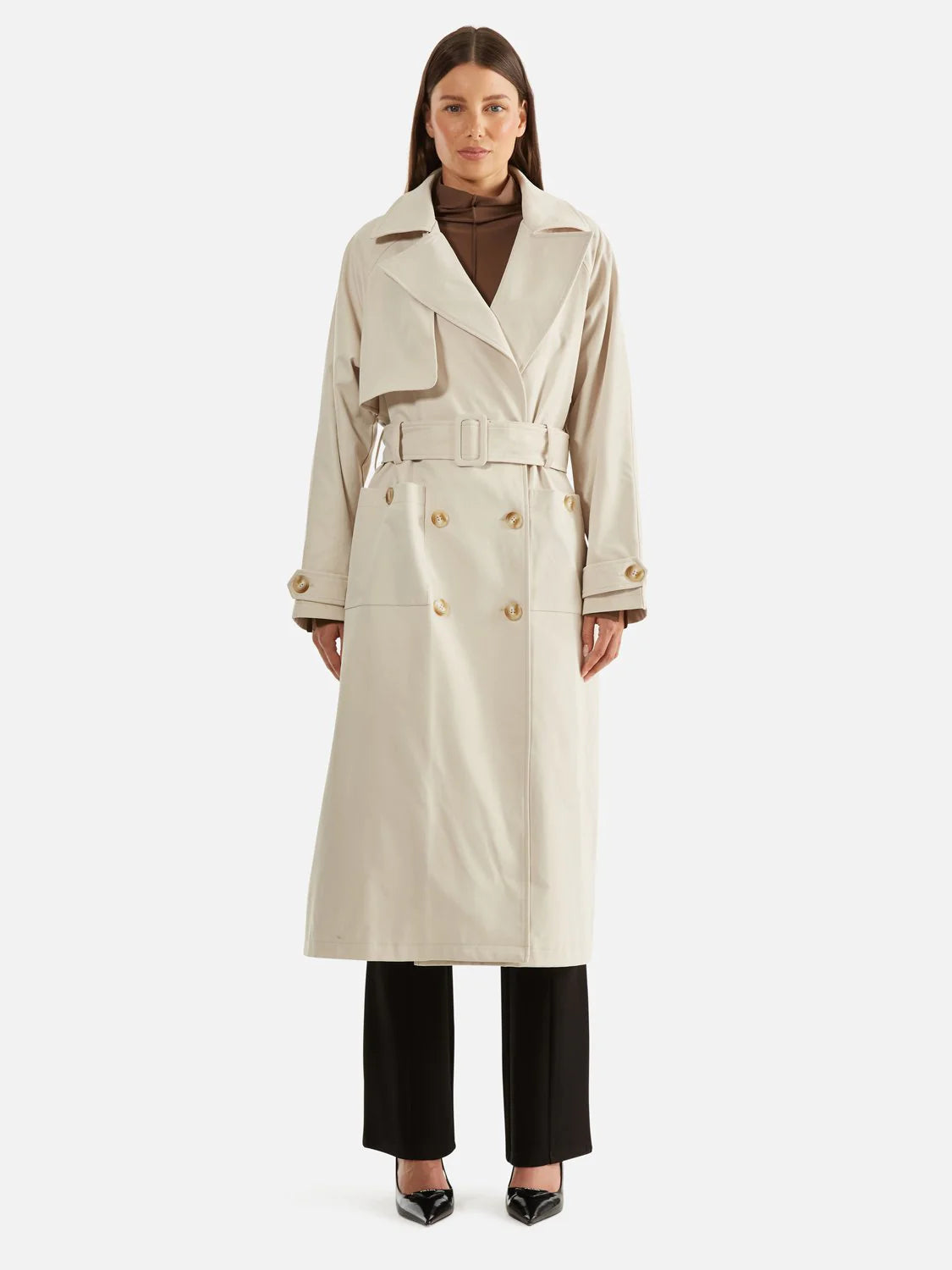 Elysian Collective Carrie Trench Coat Birch