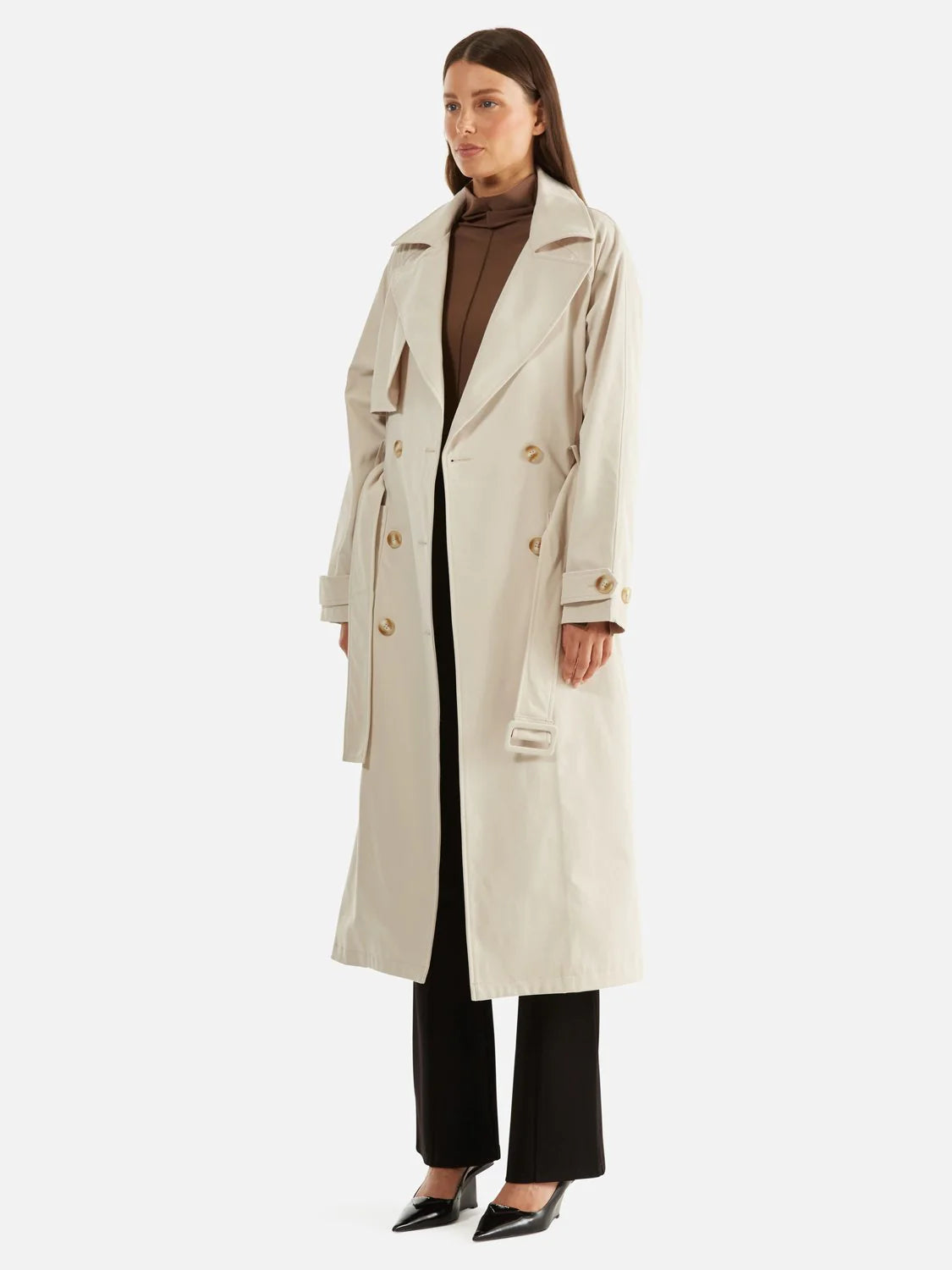 Elysian Collective Carrie Trench Coat Birch