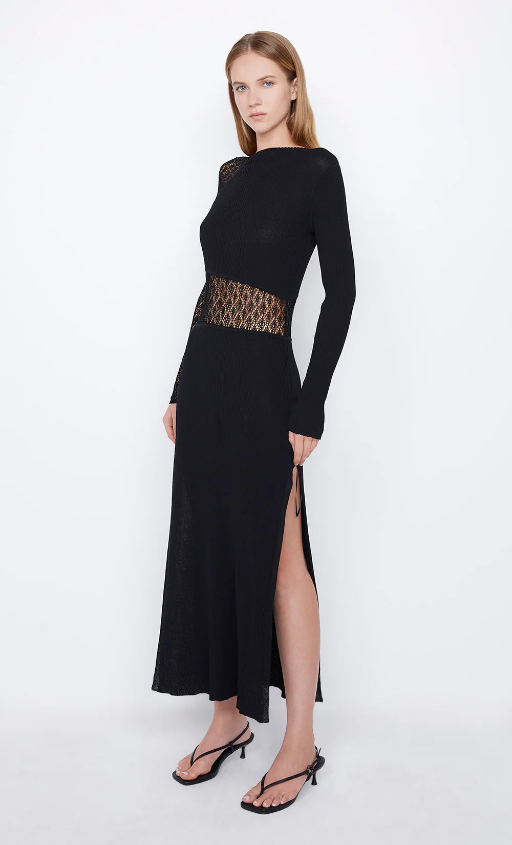 Elysian Collective Chantelle Long Sleeve Dress Black