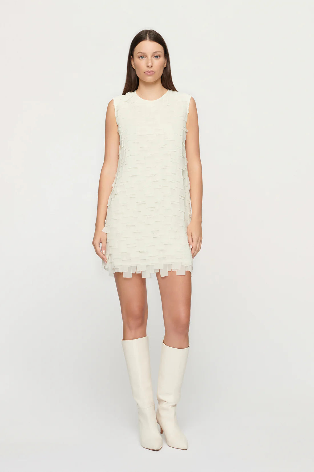 Elysian Collective Clea Galerie Blake Mini Dress Oat