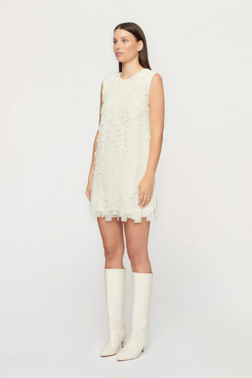 Elysian Collective Clea Galerie Blake Mini Dress Oat