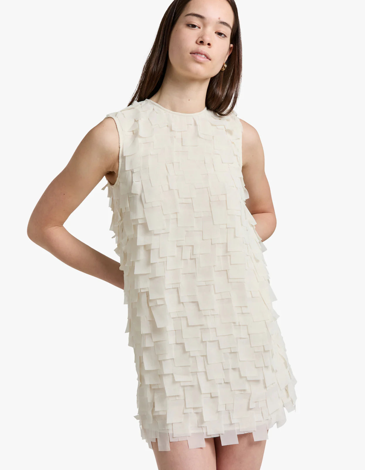 Elysian Collective Clea Galerie Blake Mini Dress Oat