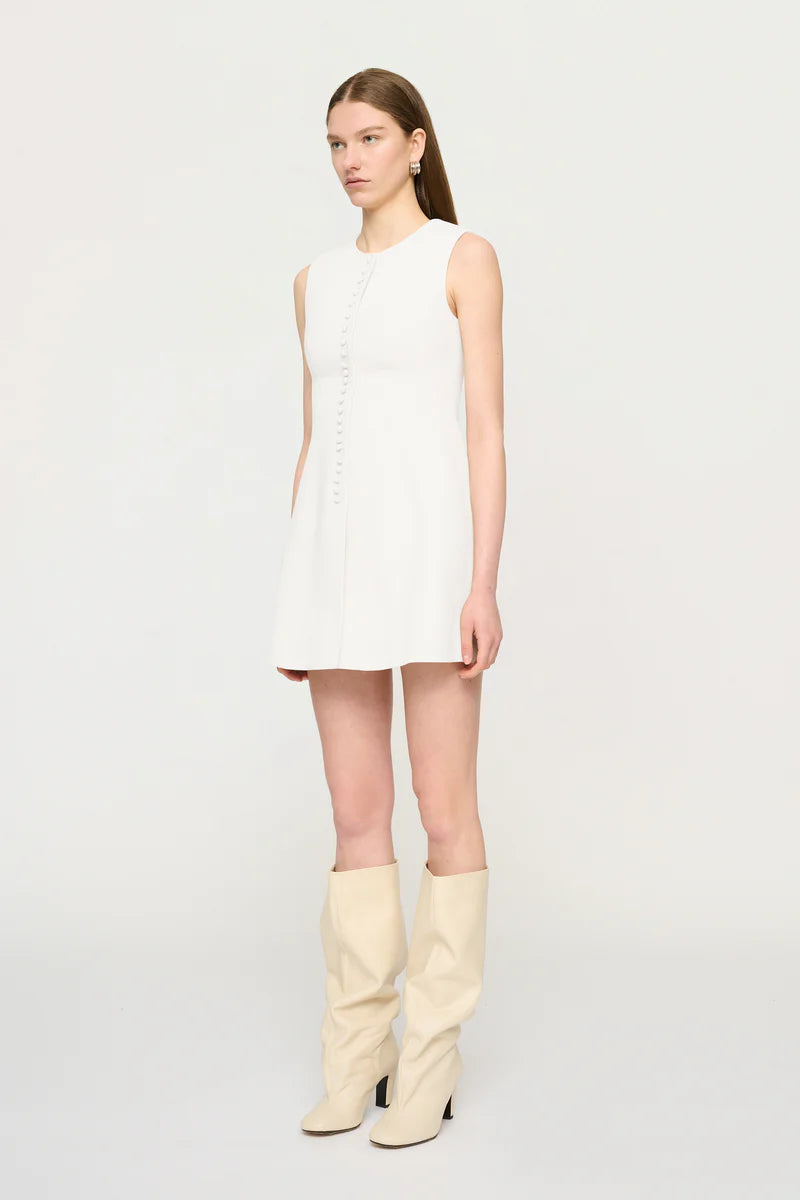 Elysian Collective Clea Galerie Cedar Mini Dress Off White