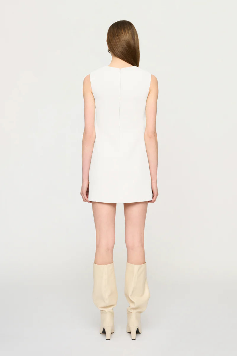 Elysian Collective Clea Galerie Cedar Mini Dress Off White