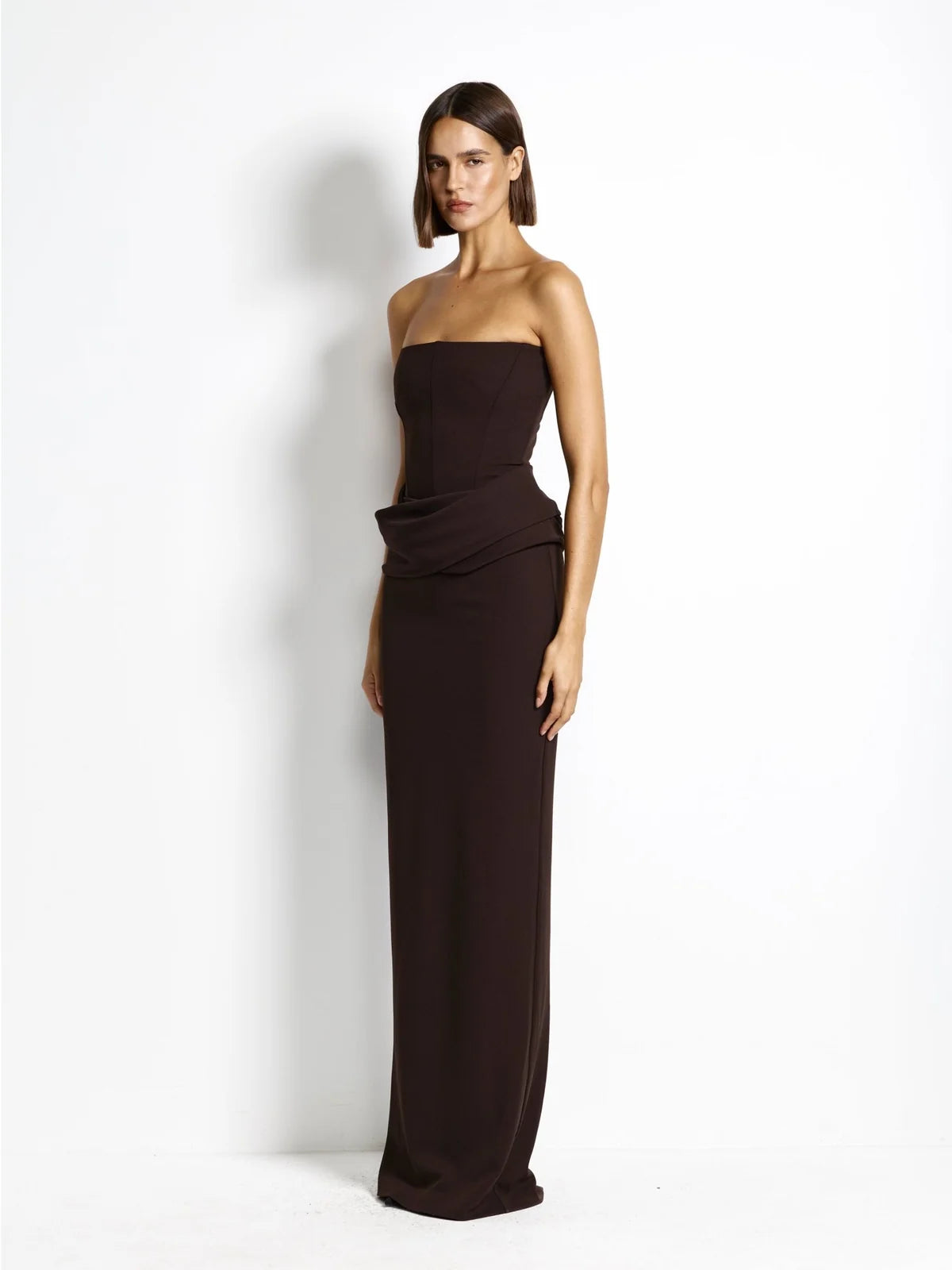 Elysian Collective Effie Kats Allegra Gown Coffee