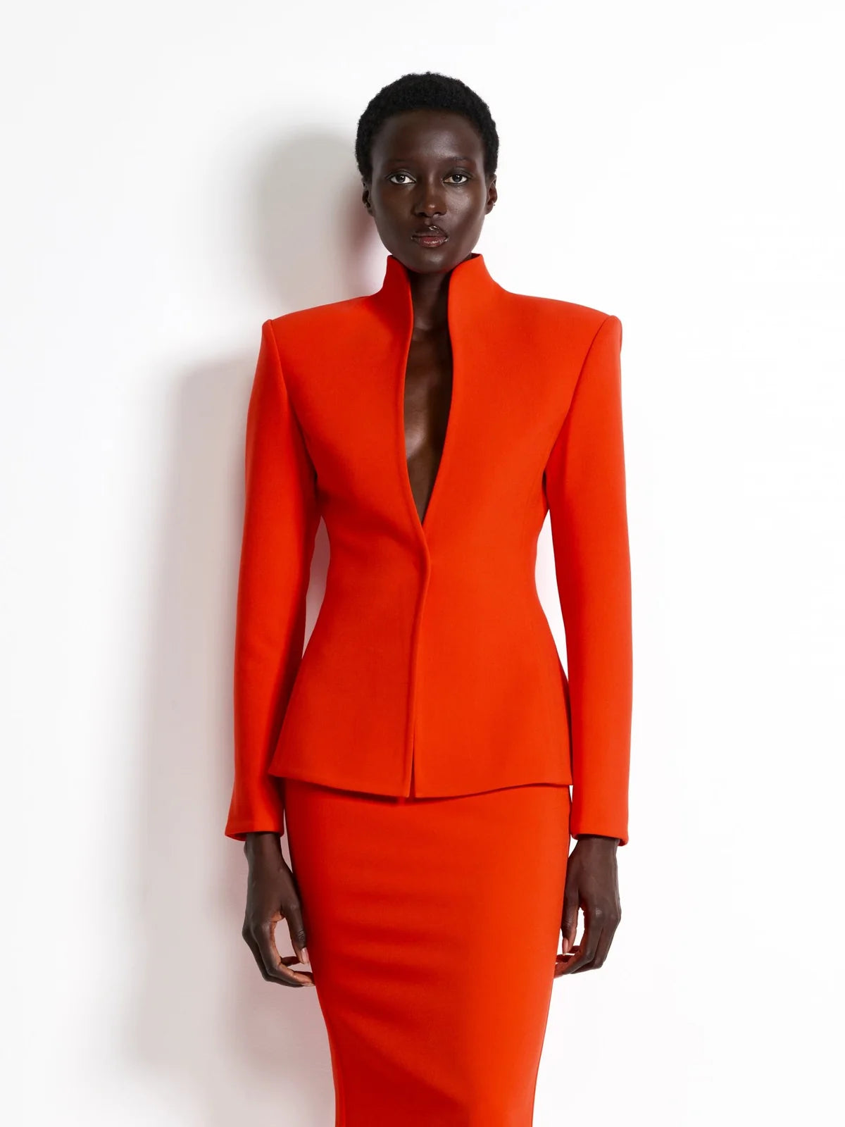 Elysian Collective Effie Kats Bowie Blazer Red