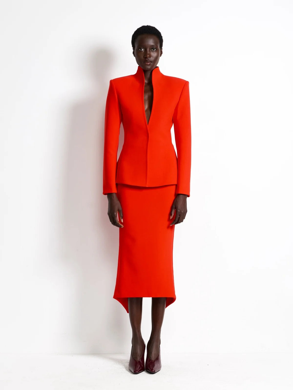 Elysian Collective Effie Kats Bowie Blazer Red