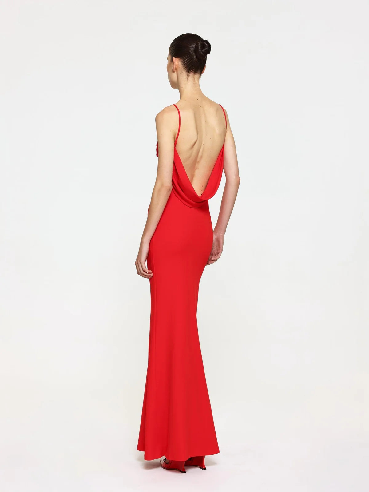 Elysian Collective Effie Kats Havilland Gown Cherry Red