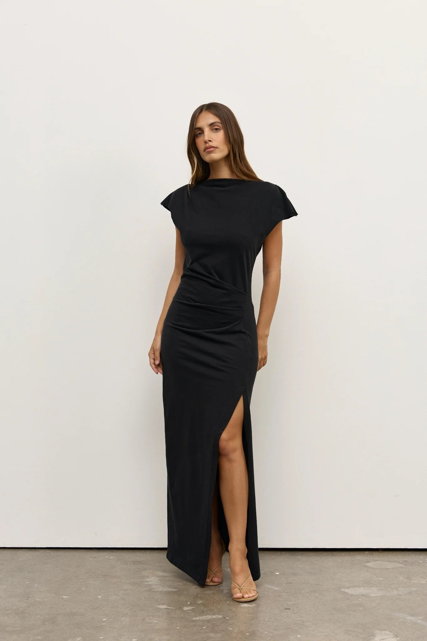 Elysian Collective Bayse Brand Eliana Maxi Dress Black