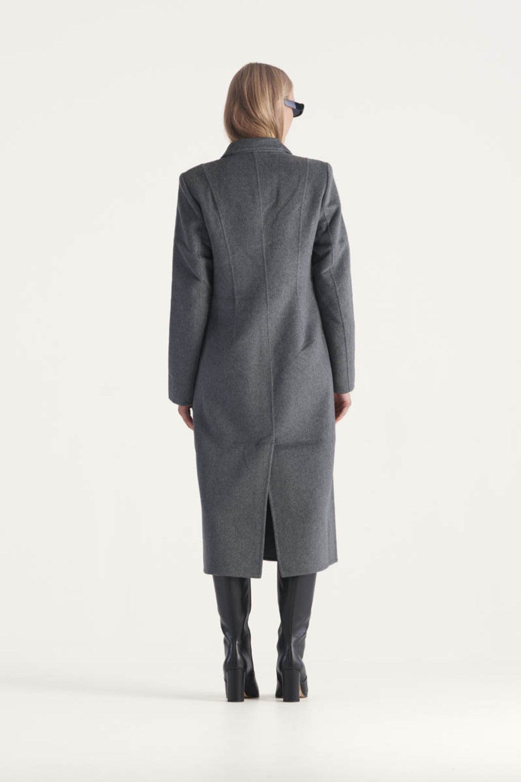 Elysian Collective Elka Collective Alba Coat Dark Grey