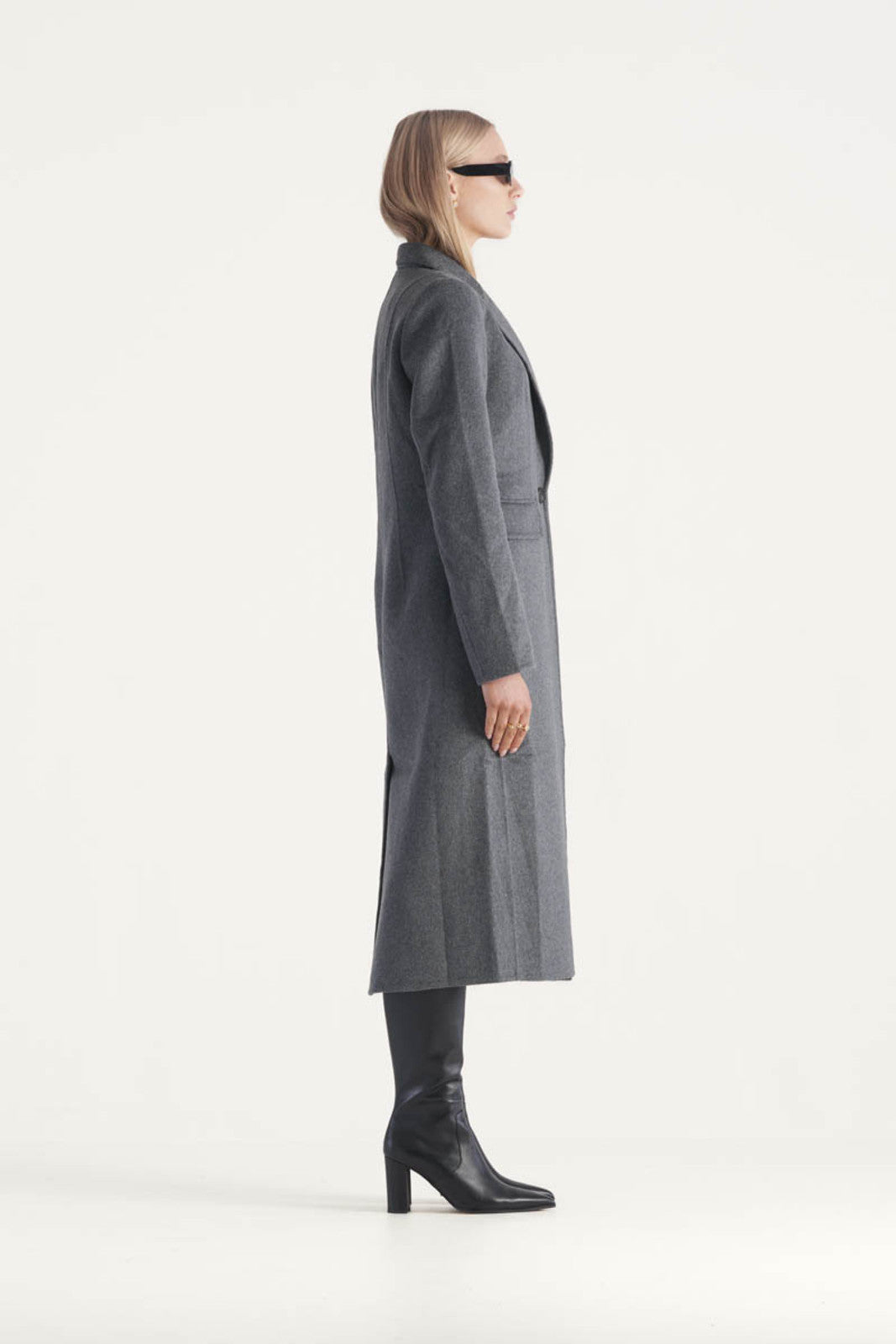 Elysian Collective Elka Collective Alba Coat Dark Grey