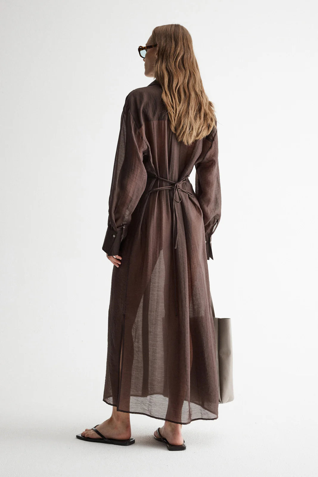 Elysian Collective Elka Collective Bodhi Shirt Dress Chocolate