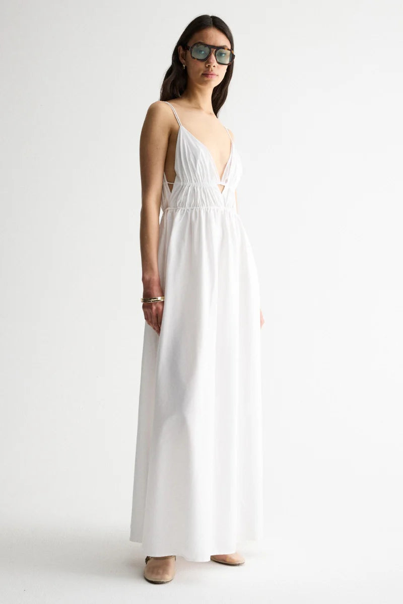 Elysian Collective Elka Collective Clove Dress White