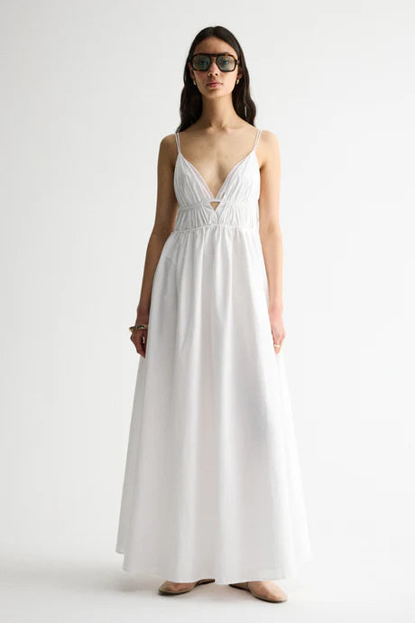 Elysian Collective Elka Collective Clove Dress White