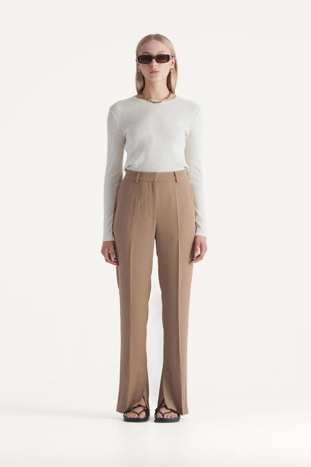 Elysian Collective Elka Collective Frida Pant Taupe