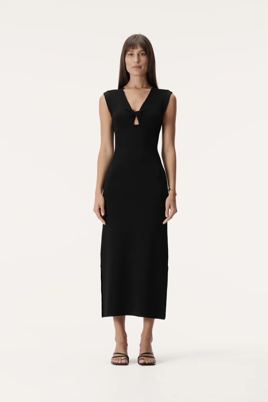 Elysian Collective Elka Collective Heather Knit Dress Black