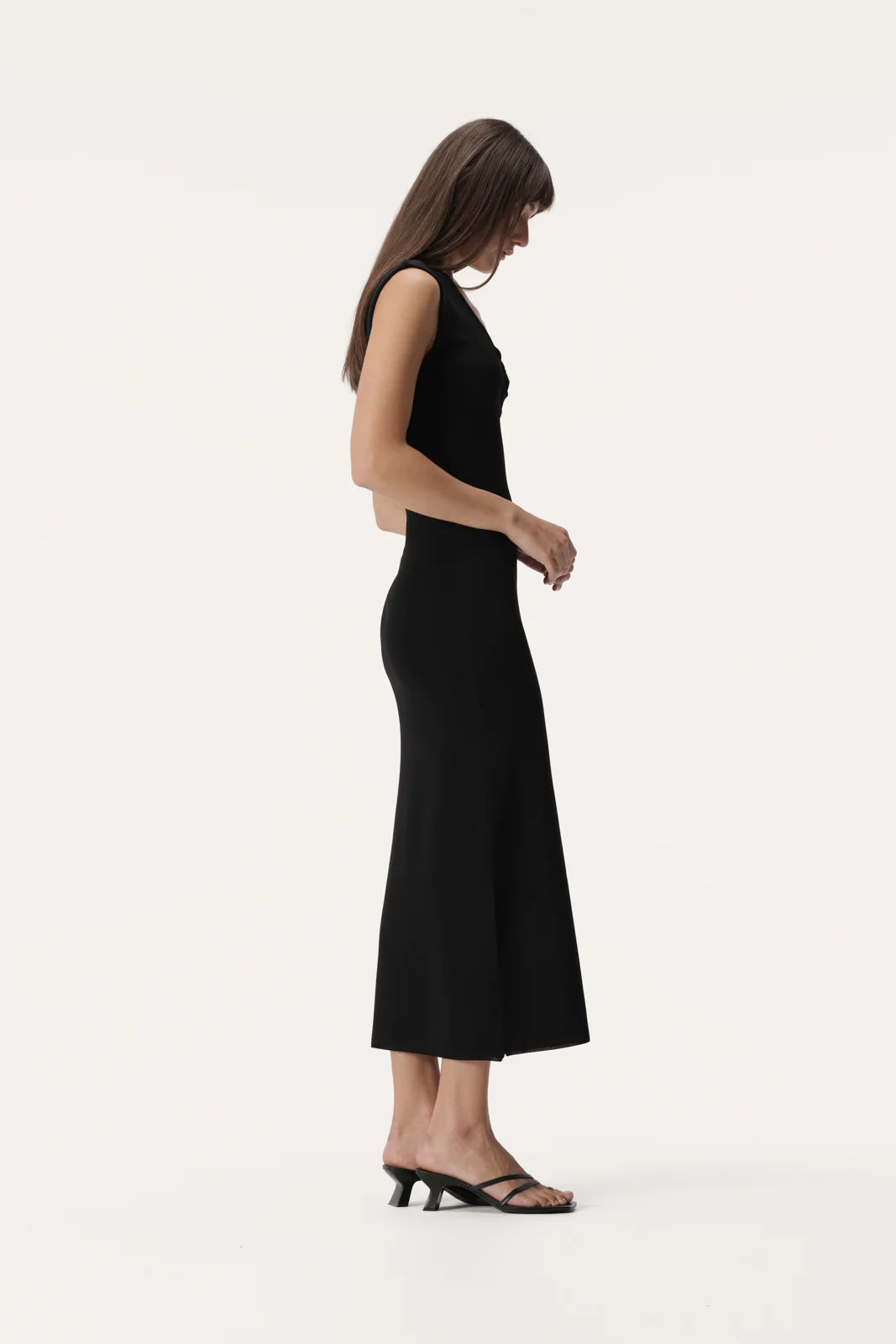 Elysian Collective Elka Collective Heather Knit Dress Black