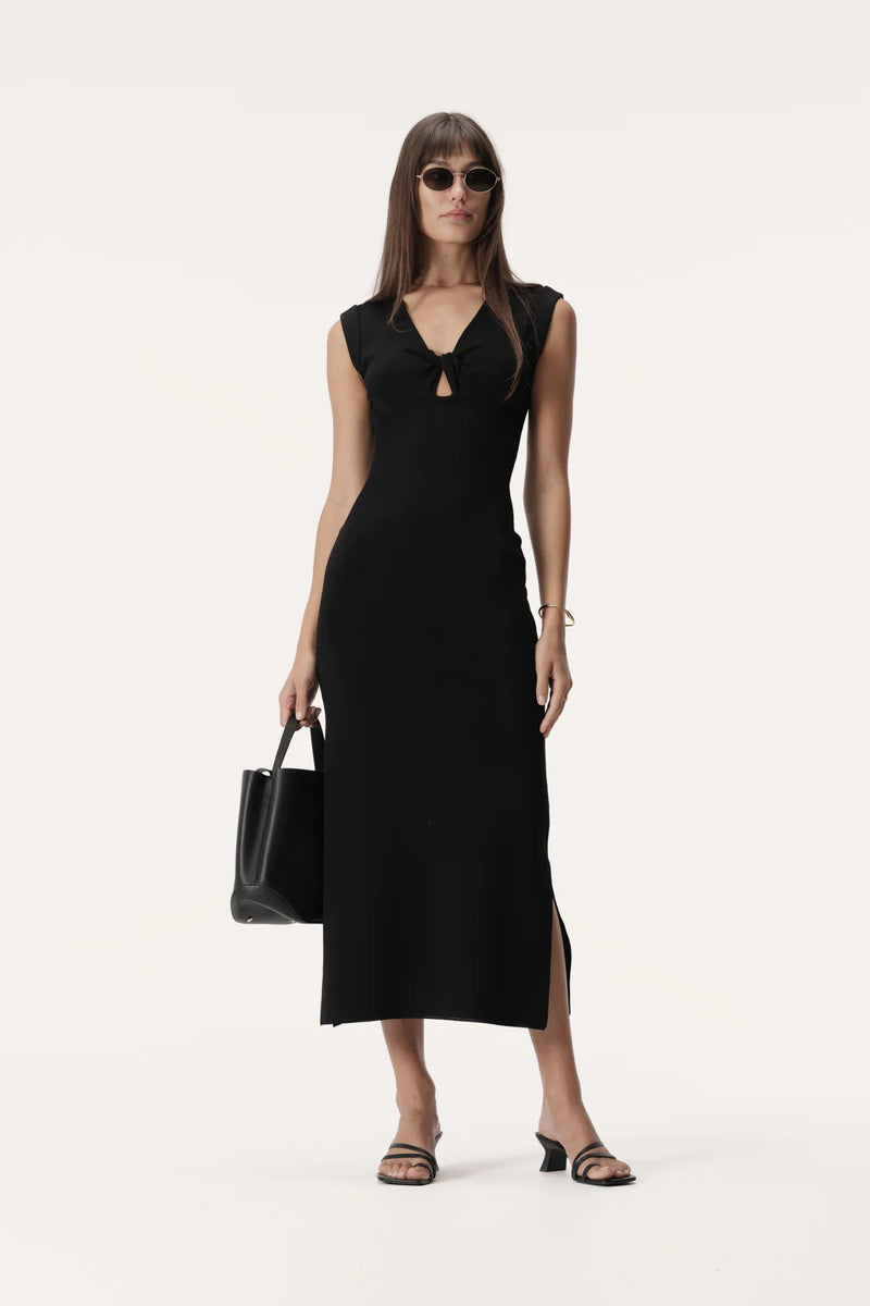 Elysian Collective Elka Collective Heather Knit Dress Black