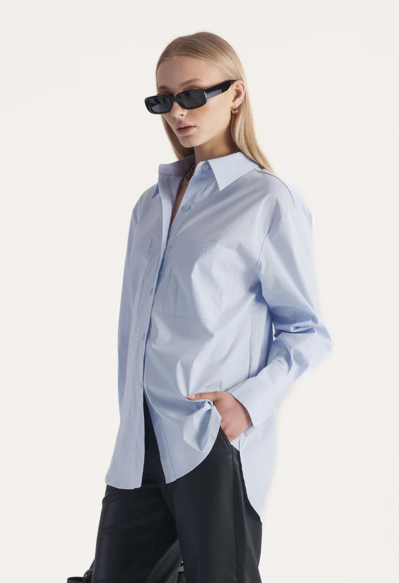 Elysian Collective Elka Collective Loretta Shirt Light Blue