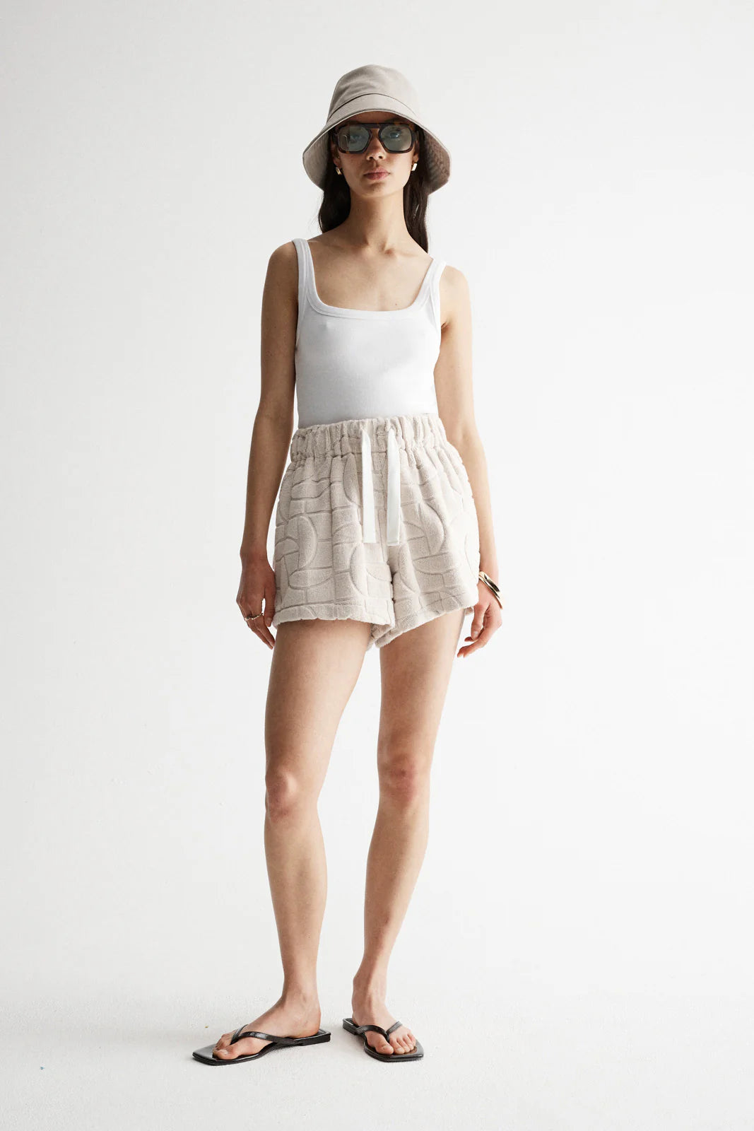 Elysian Collective Elka Collective Monogram Towelling Short