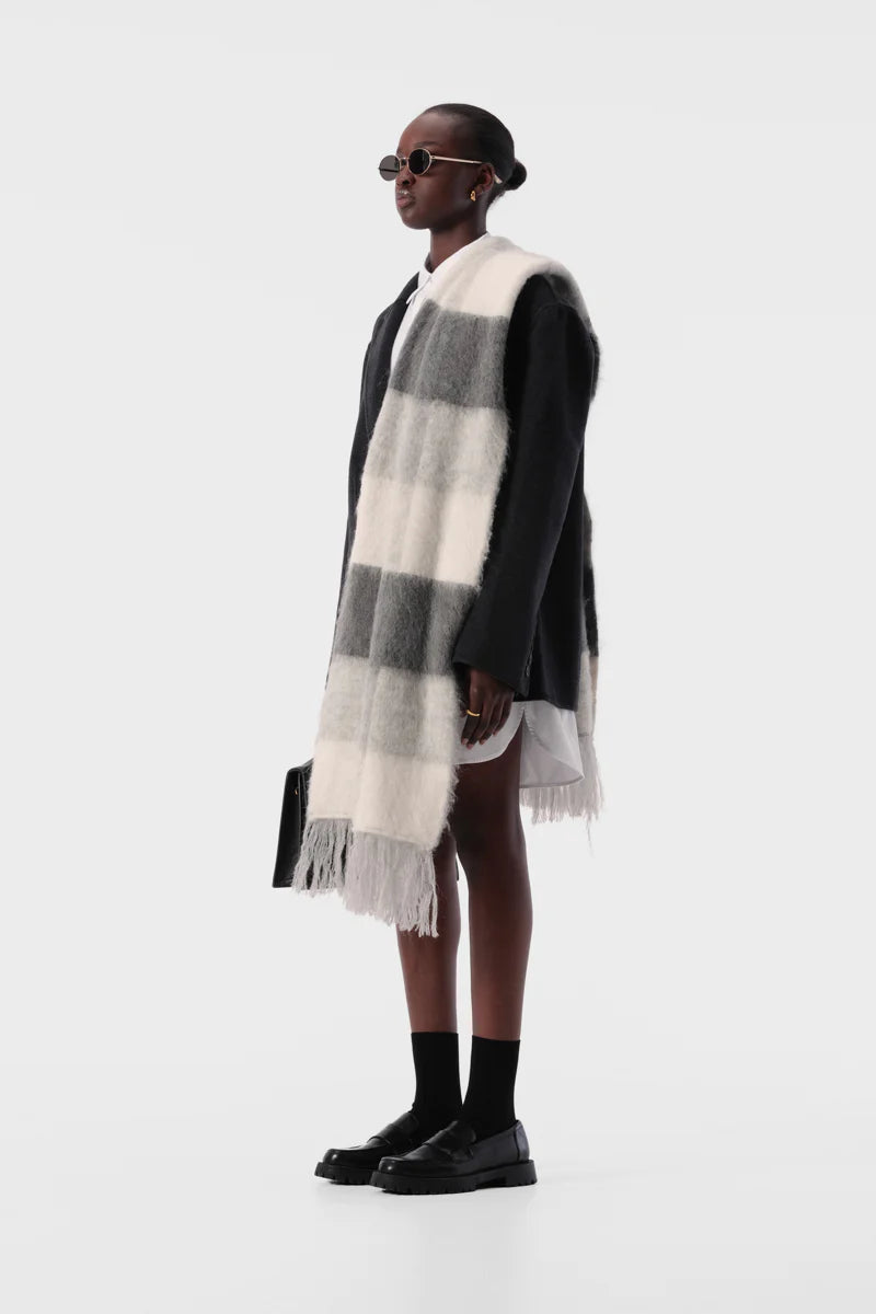 Elysian Collective Elka Collective Nielson Scarf Grey Check