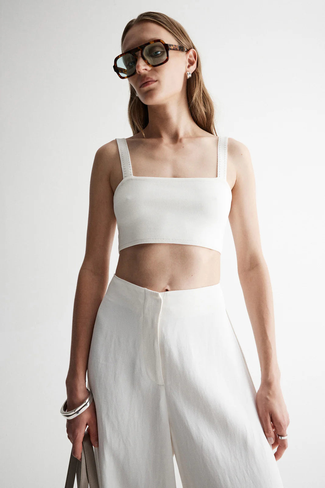 Elysian Collective Elka Collective Palermo Knit Bralette White