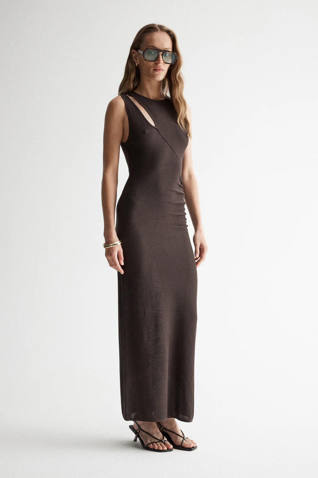 Elysian Collective Elka Collective Zinnia Knit Dress Chocolate