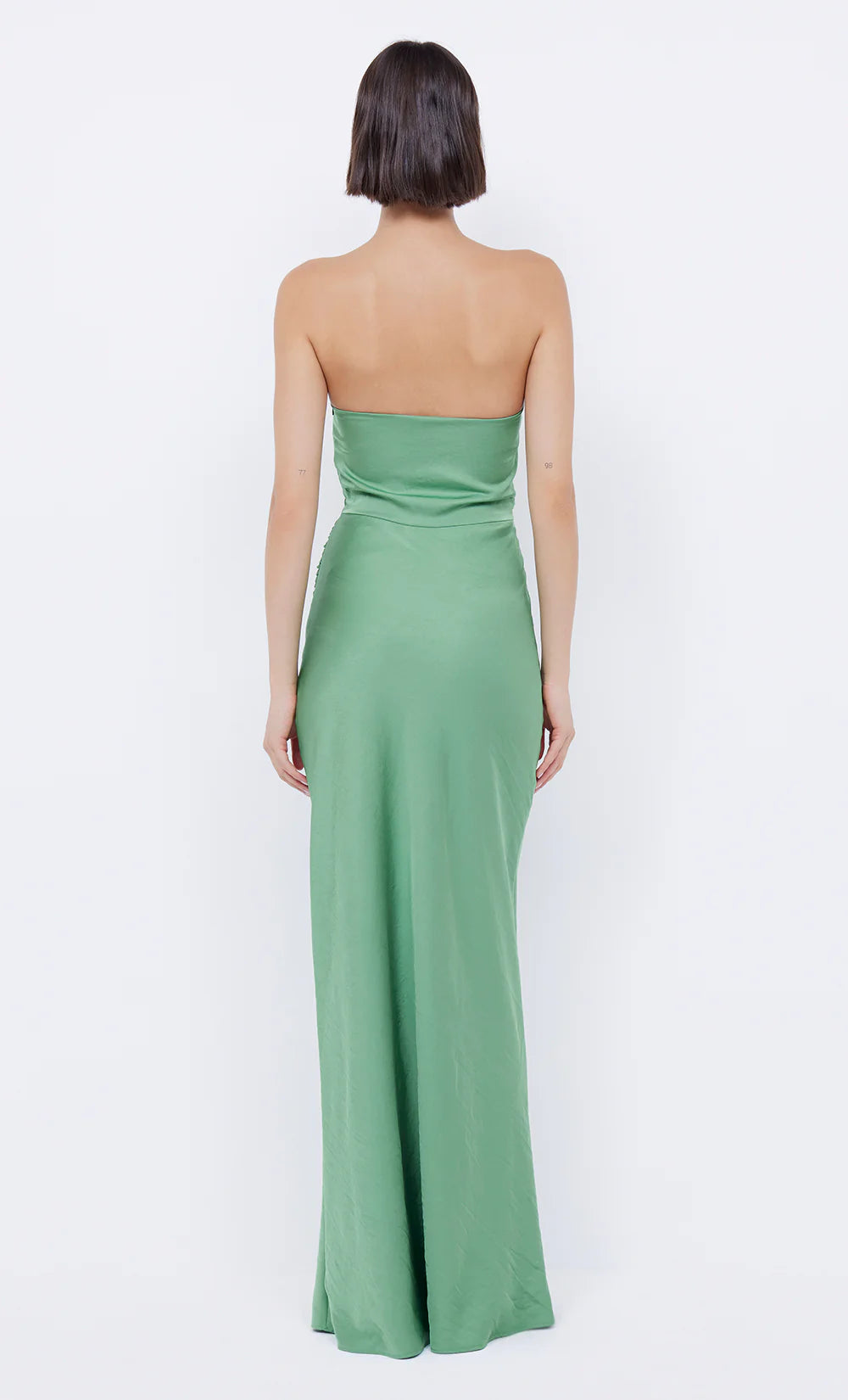 Elysian Collective Emilia Strapless Dress Green Apple