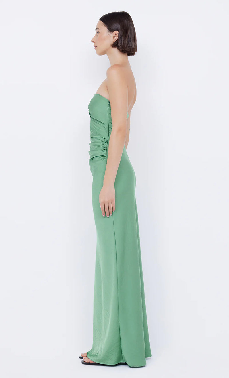 Elysian Collective Emilia Strapless Dress Green Apple