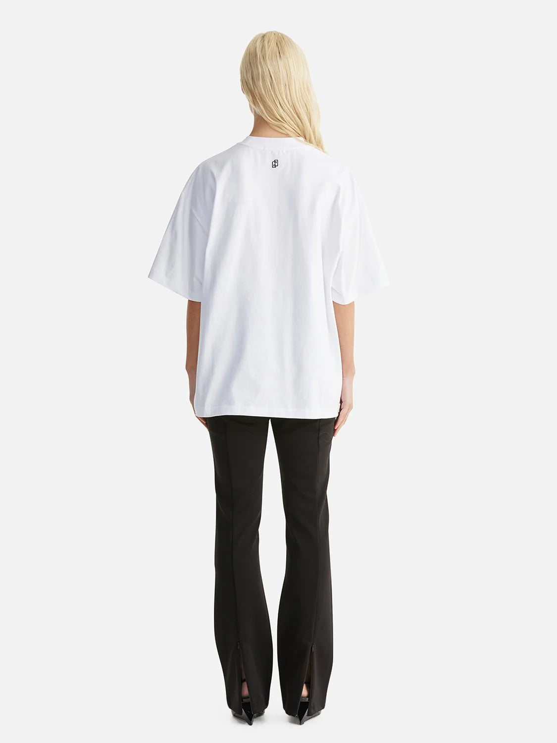 Elysian Collective Ena Pelly Chloe Oversized Core Logo Tee White