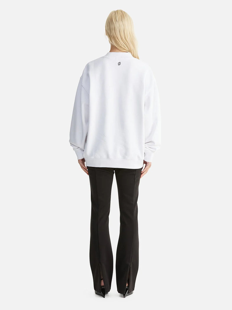 Elysian Collective Ena Pelly Chloe Oversized Sweater Core Logo White
