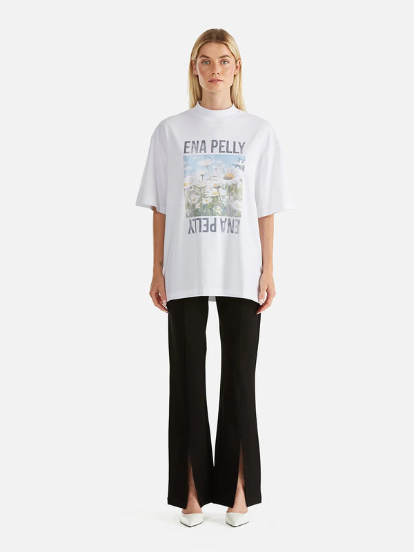 Elysian Collective Ena Pelly Daisy Tee White