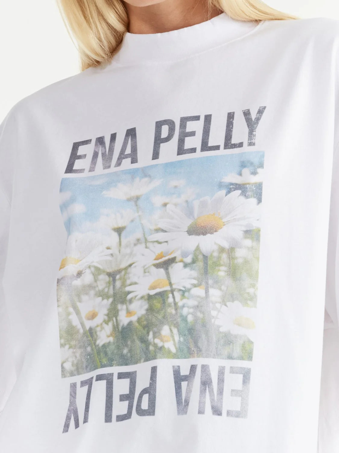 Elysian Collective Ena Pelly Daisy Tee White